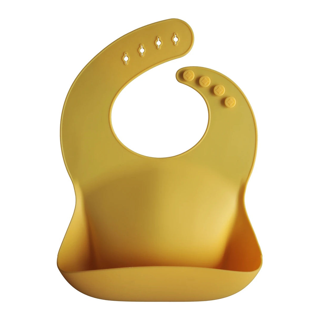 Mushie - Silicone Baby Bib (Mineral Yellow)