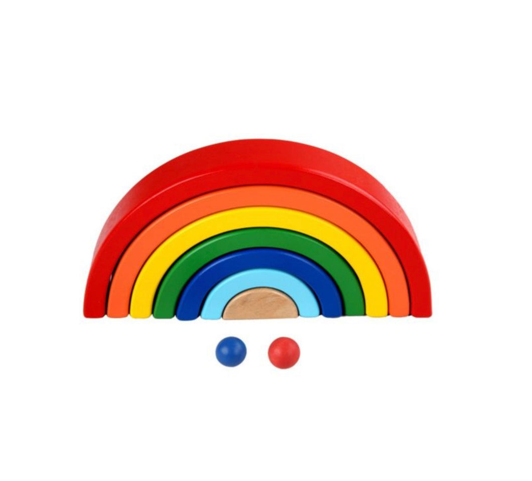 Wooden Rainbow Blocks