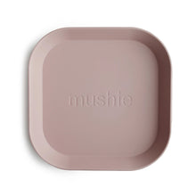 Load image into Gallery viewer, Mushie - Square Dinnerware Plates, Set of 2 (Blush)
