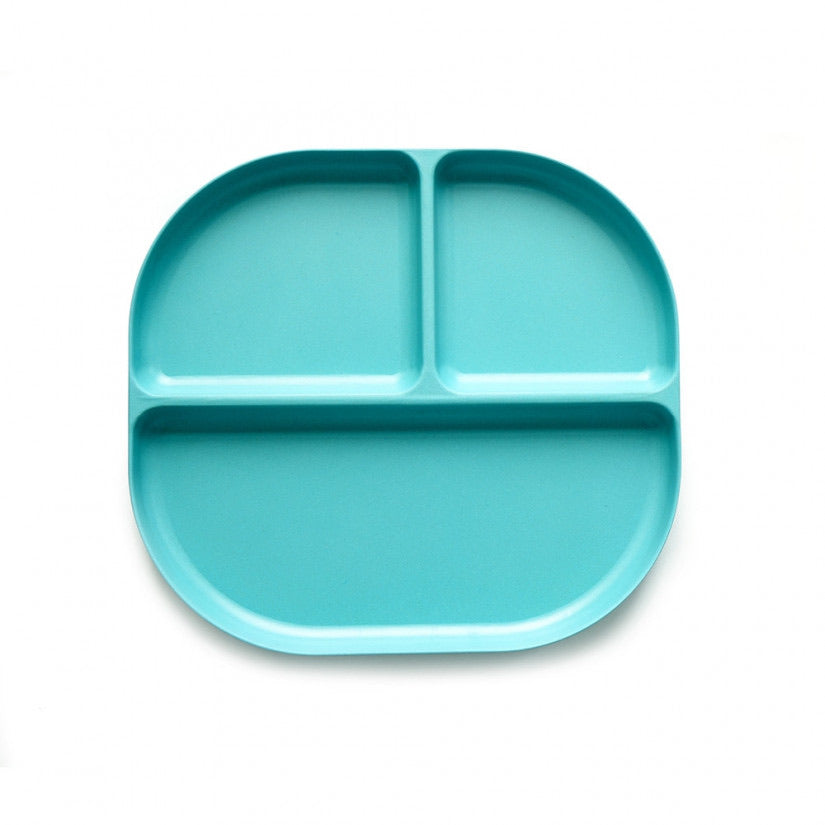 Bamboo Kids Divided Plate - Lagoon