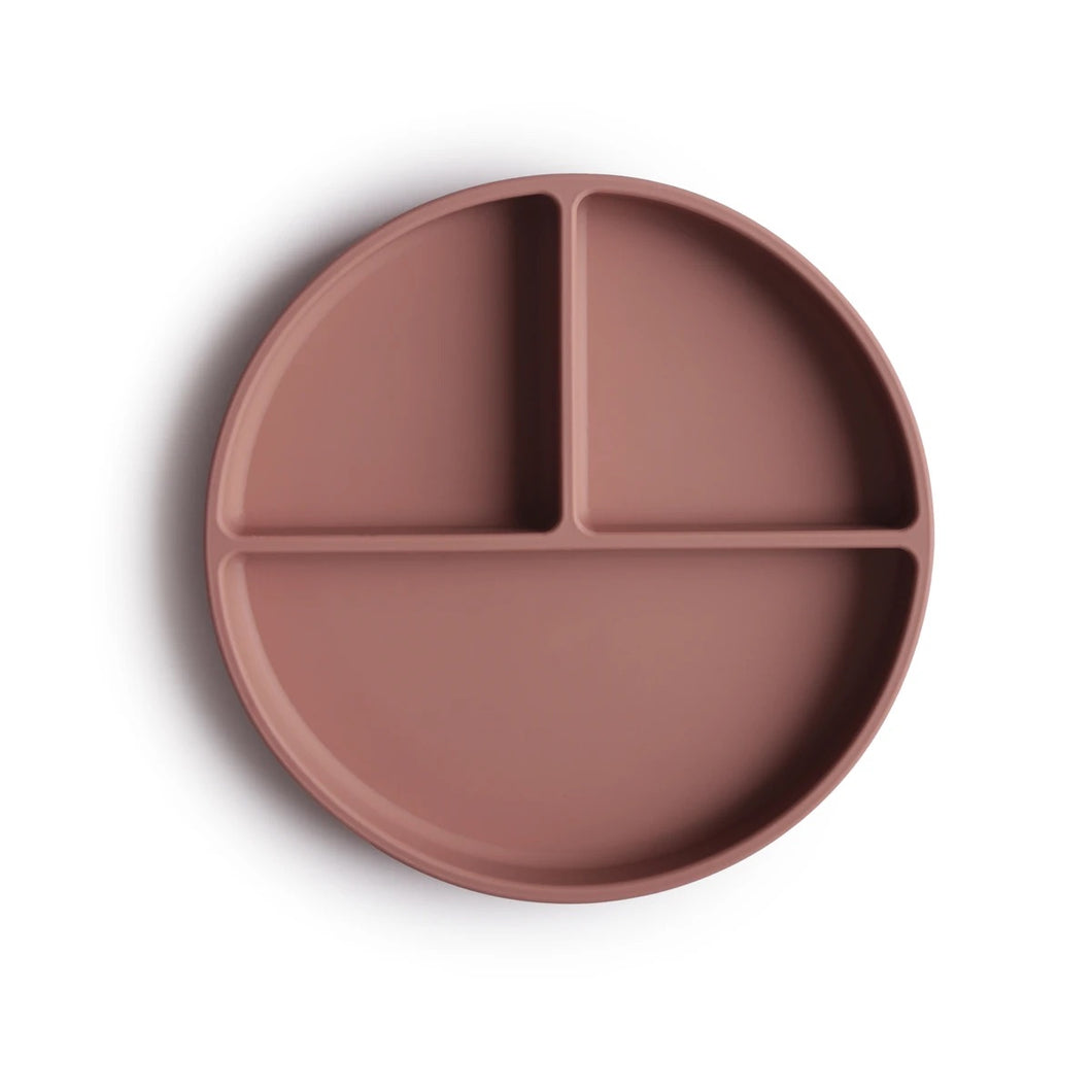 Mushie - Silicone Suction Plate (Cloudy Mauve)