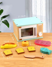 Load image into Gallery viewer, Wooden Mini Microwave Toy
