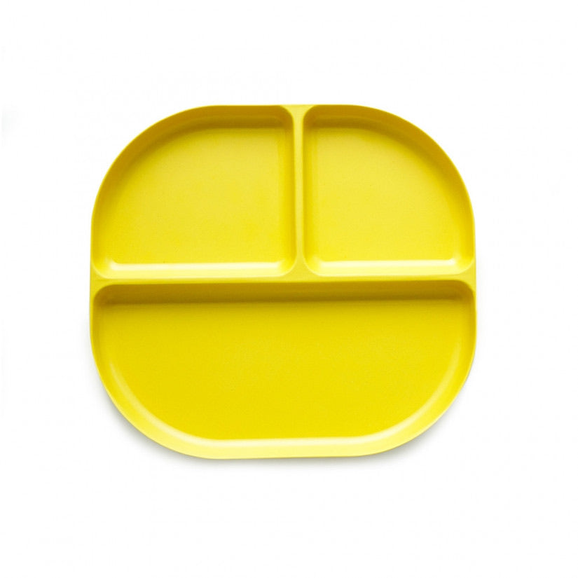 Bamboo Kids Divided Plate - Lemon